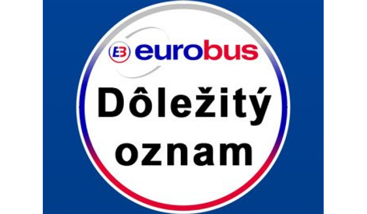 eurobus - dôležitý oznam
